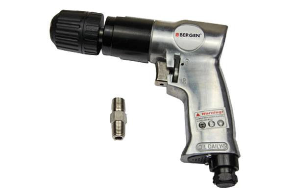 BERGEN 3/8" KEYLESS REVERSIBLE AIR DRILL CHUCKLESS B8200