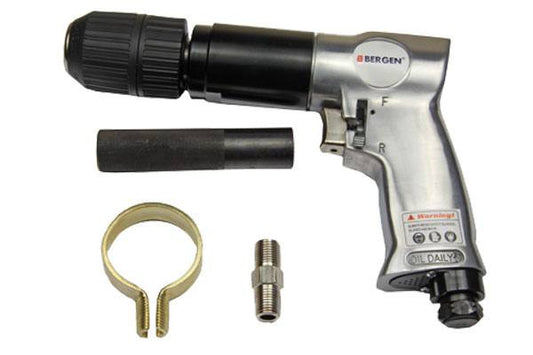 Bergen 1/2" Dr Reversible Keyless Air Drill 700Rpm B8210