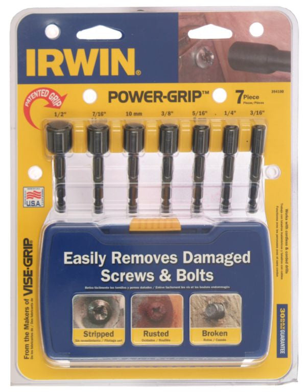 Franklin Tools Irwin 7 pce Powergrip Set A39410