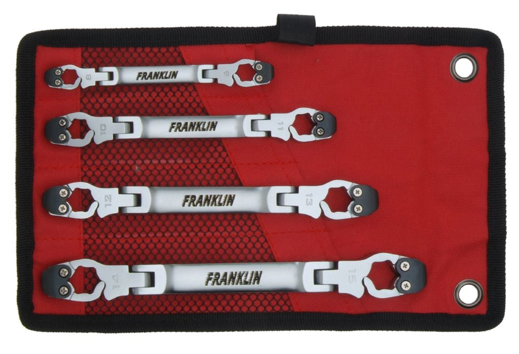 Franklin Tools 4 pce Flare Nut Ratchet Wrench Set AT754