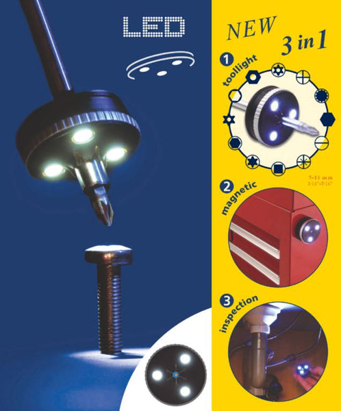Franklin Tools UFO-2007 3 LED Tool Light AUFO3