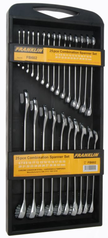 Franklin Tools 25pc Combination Spanner Set FB602