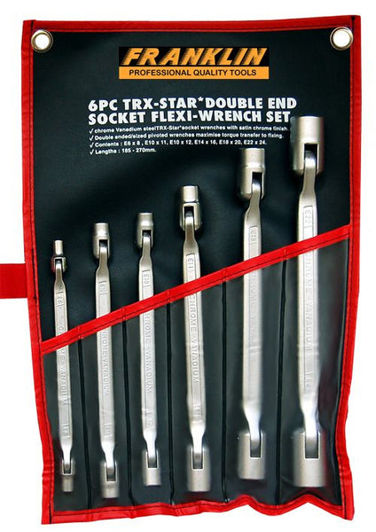 Franklin Tools 6pc Flexi Wrench Set SE6-SE24 FT598