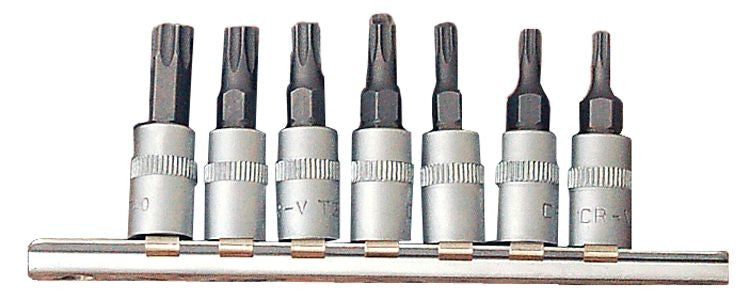 Franklin Tools 7pc Star Bit Skt Set 1/4"dr TA569