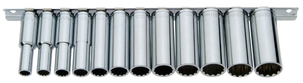 Franklin Tools 12pce 12pt Deep Socket Set 3/8"dr TA570