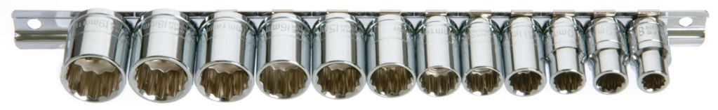 Franklin Tools 12pce 12pt Sockets 8-19mm 3/8"dr TA571
