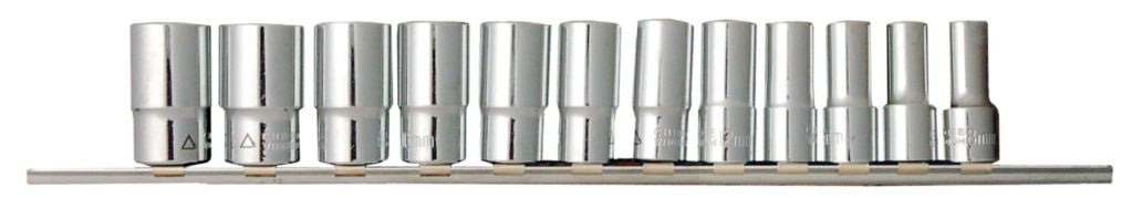 Franklin Tools 12pce Semi Deep MM Skts 3/8"dr TA581