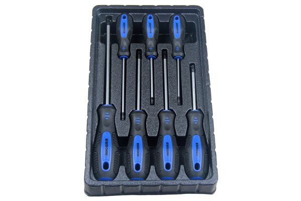 Bergen 7pc Torx Star Screwdriver Set Trx-Star Cushioned Grip Screwdrivers T10-30 B1502