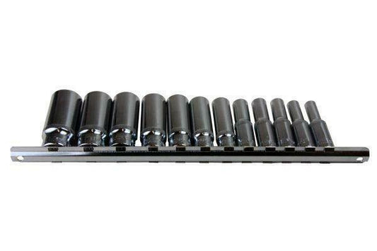 Us pro 12 Piezas 1cm Oscuro SAE Af Imperial Enchufe 6 Puntos Hexagonal