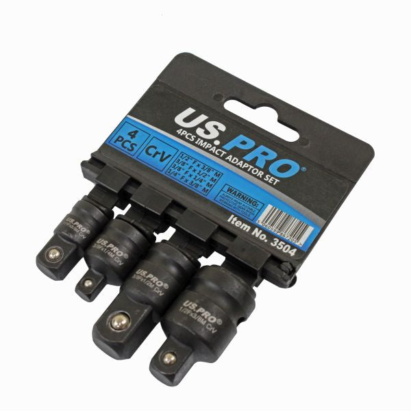 US Pro 4pc Impact Socket Adaptor Set Step Up Step Down  Reducers Converters Adapters