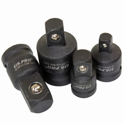US Pro 4pc Impact Socket Adaptor Set Step Up Step Down  Reducers Converters Adapters