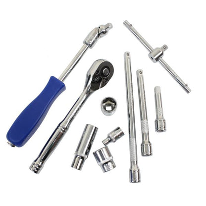 Bergen 42pc 1/4''Dr Socket Wrench Set Metric AF MM