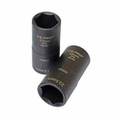 US Pro 5pc 1/2''Dr Wheel Nut Flip Socket Set Impact 18.5mm to 27.5mm Lug