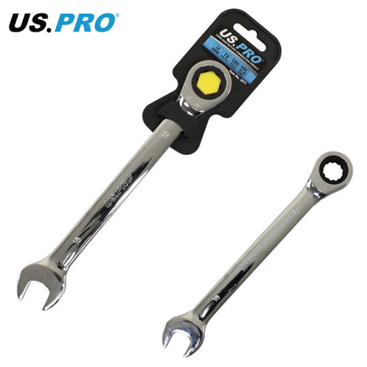 US Pro 16mm Gear Ratchet Combination Spanner Wrench