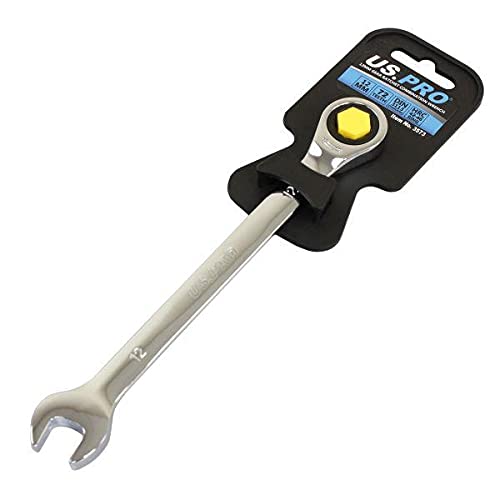 US PRO 12mm Ratchet Spanner Wrench 72 Teeth Open & Ring End Wrench