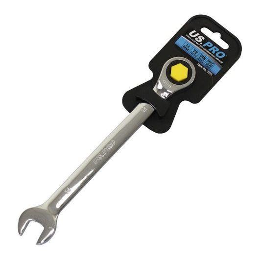US PRO 14mm Ratchet Spanner Wrench 72 Teeth Open & Ring End Wrench
