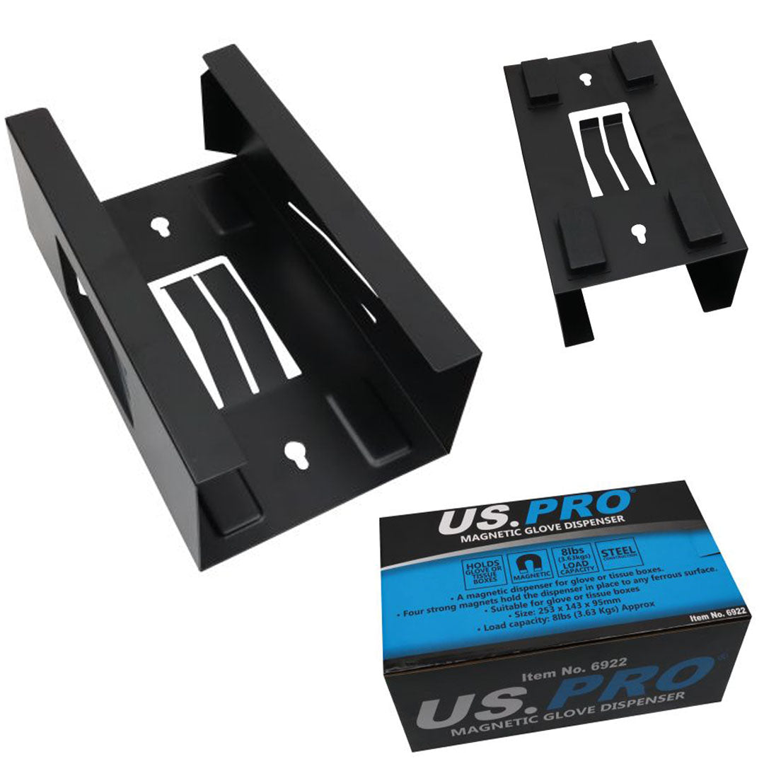 US PRO Magnetic Glove Dispenser, Box Holder,  For Disposable Gloves for toolboxes