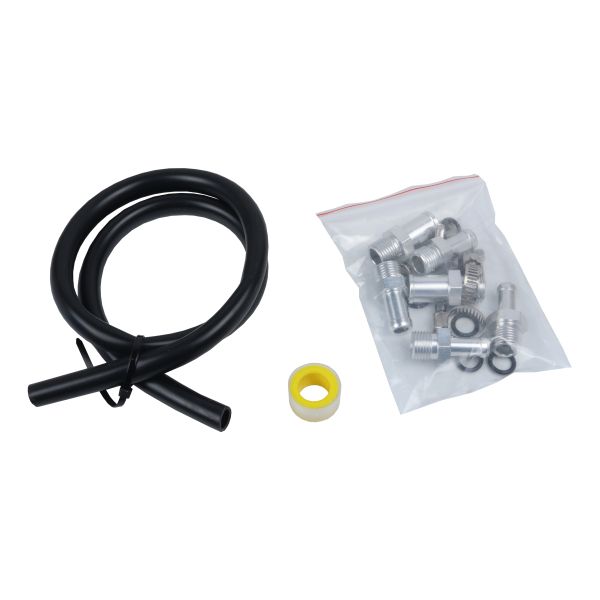 US PRO Universal Oil Catch Can Breather Reservoir Tank Kit Blue 300ml