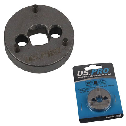 US PRO 3 Pin Brake Piston Wind Back Adaptor for VAG VW AUDI 3/8