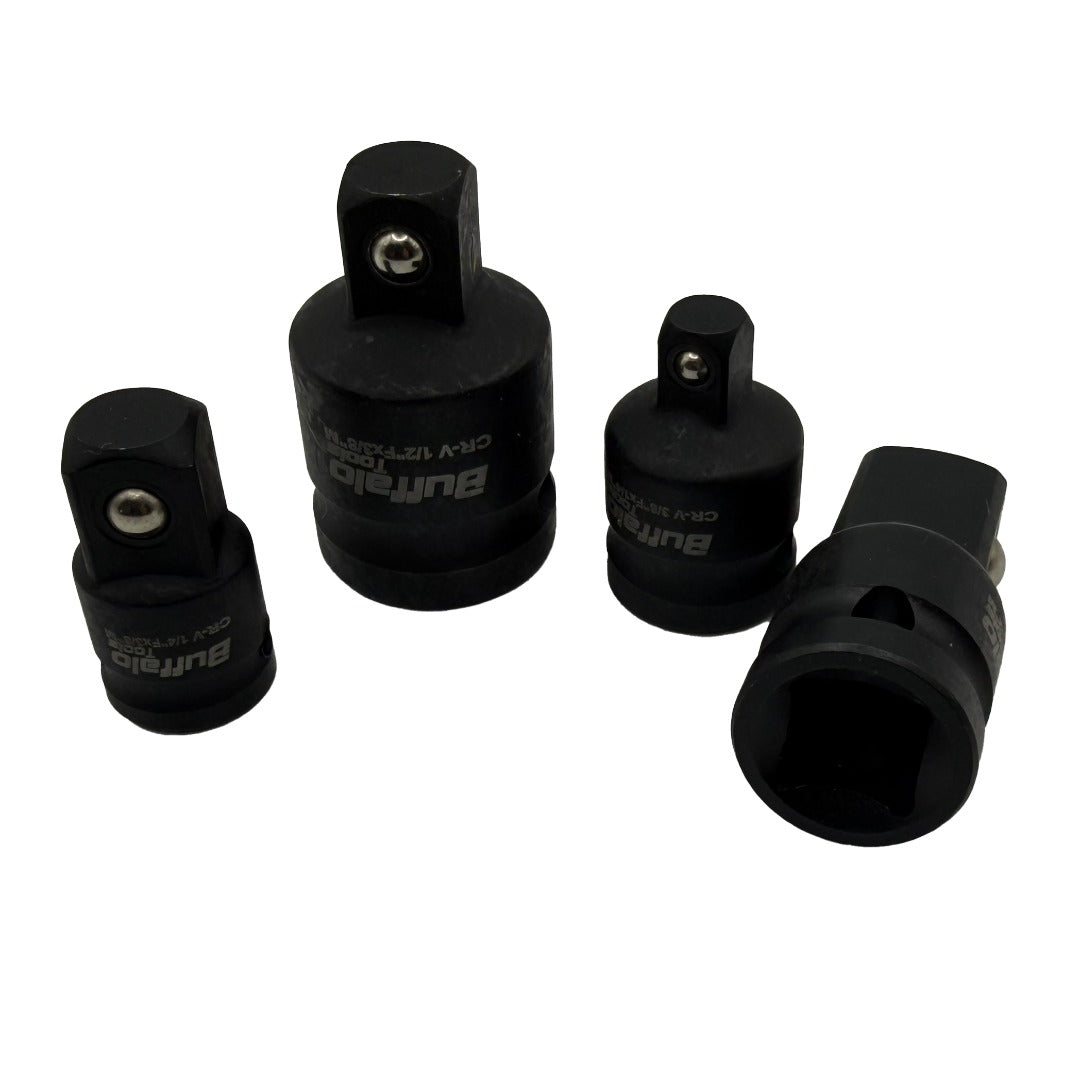 Buffalo Tools 4pcs Impact Socket Adaptor Set Step Up Step Down Reducers Converters Adapters