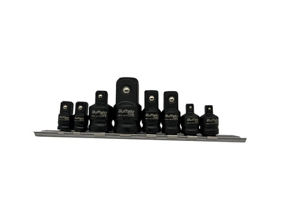 Buffalo Tools 8pc Impact Socket Converter Reducer Adapter Set 1/2'' 1/4'' 3/8'' 3/4''