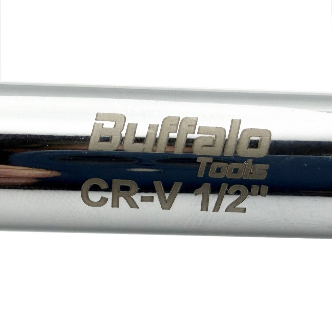 Buffalo Tools 1/2'' Drive Quick Release Ratchet Reversible Straight 72t Socket Wrench