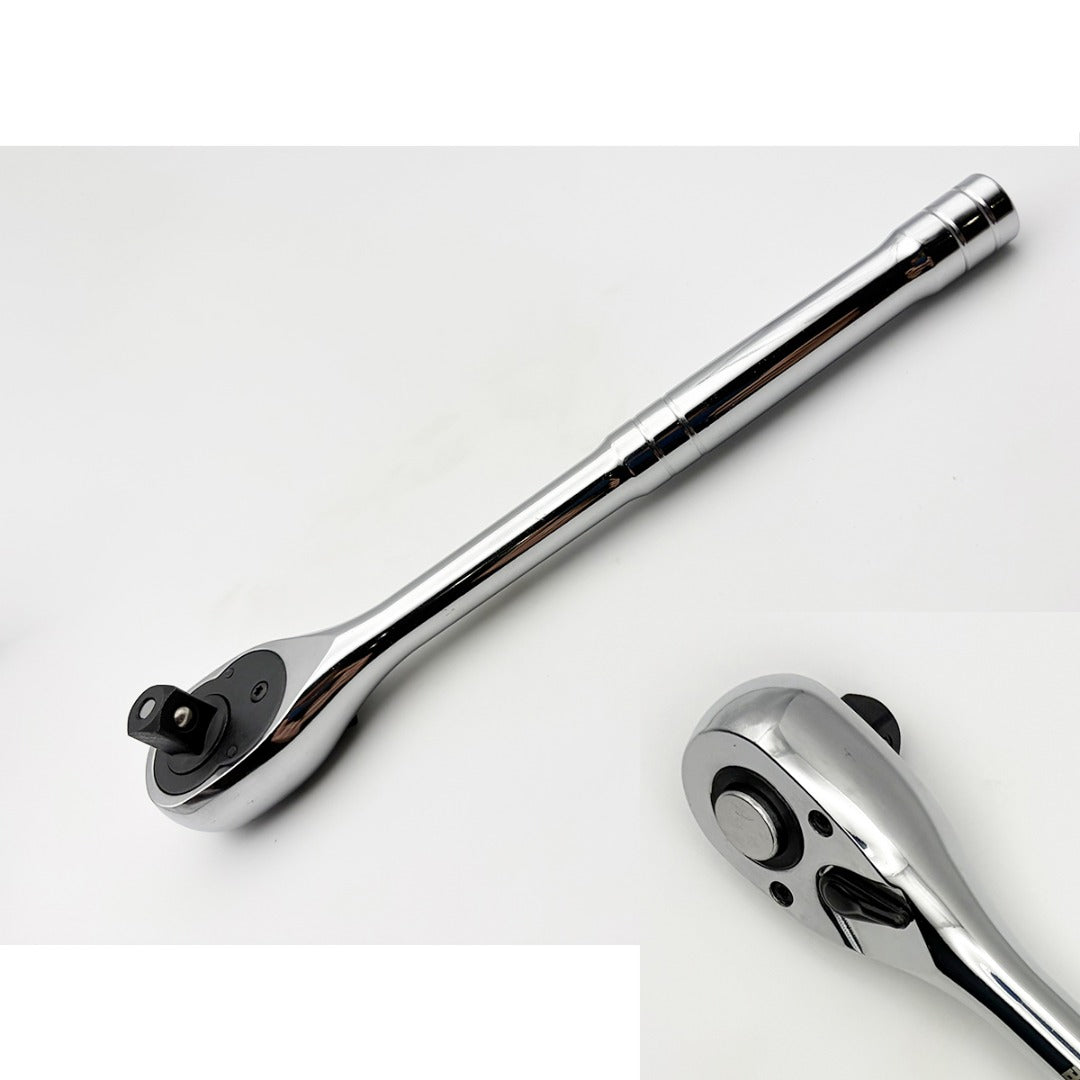 Buffalo Tools 1/2'' Drive Quick Release Ratchet Reversible Straight 72t Socket Wrench