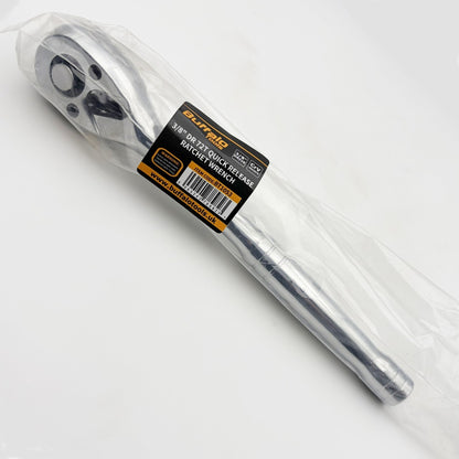 Buffalo Tools 3/8 Drive Quick Release Ratchet Reversible Straight 72t Socket Wrench