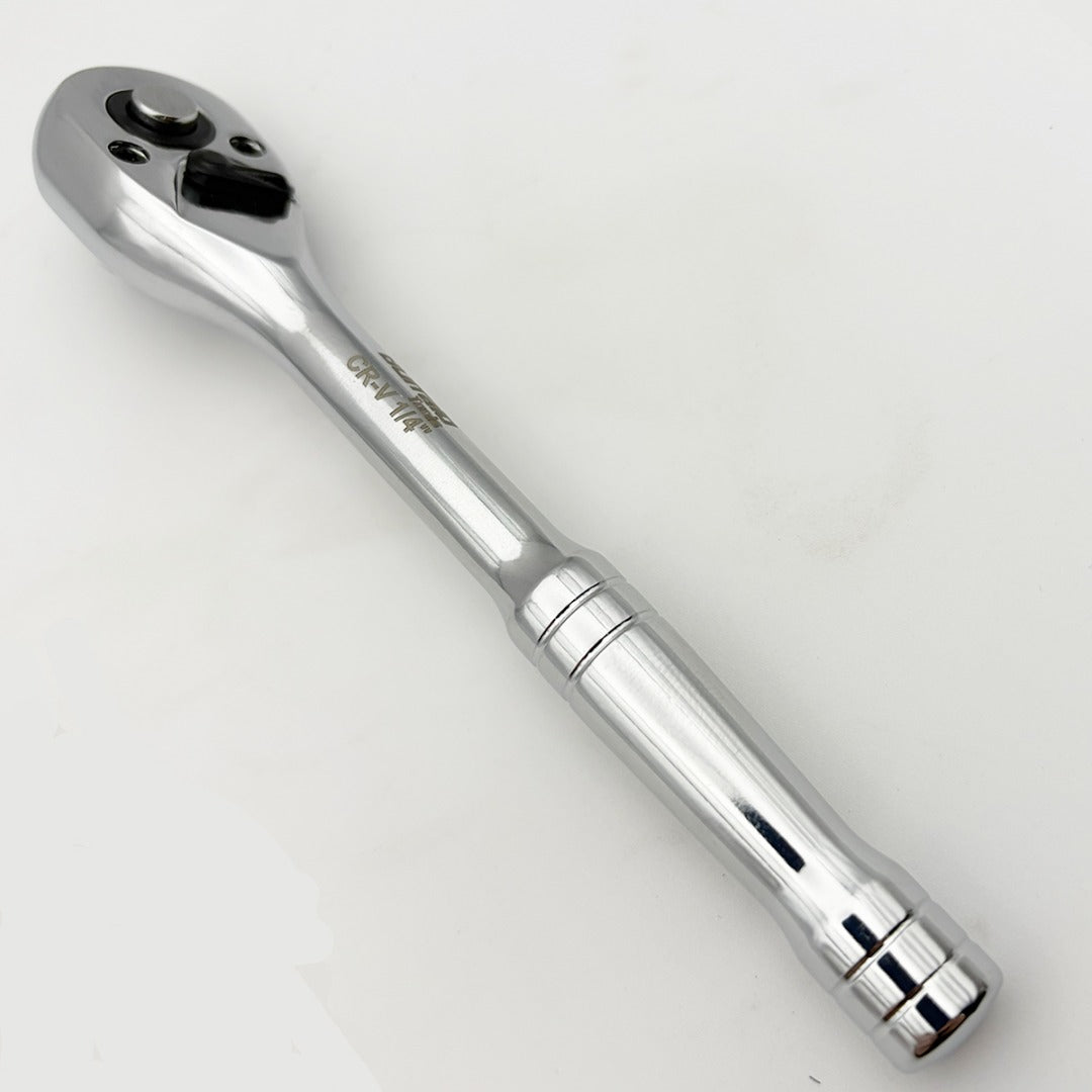 Buffalo Tools 1/4 Drive Quick Release Ratchet Reversible Straight 72t Socket Wrench