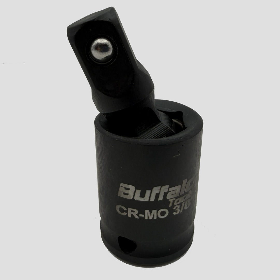 Buffalo Tools 3/8 Drive Impact  Universal Joint Wobble, Swivel, Extension for Sockets Wrenches 360 Degree