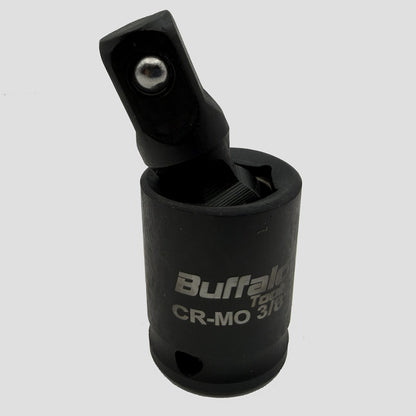 Buffalo Tools 3/8 Drive Impact  Universal Joint Wobble, Swivel, Extension for Sockets Wrenches 360 Degree