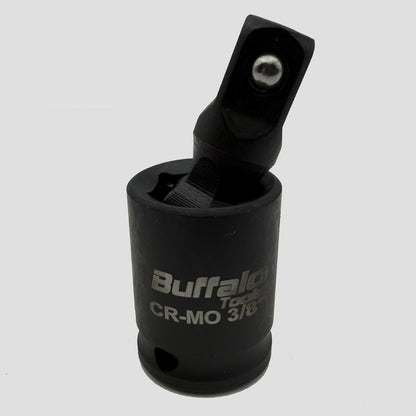 Buffalo Tools 3/8 Drive Impact  Universal Joint Wobble, Swivel, Extension for Sockets Wrenches 360 Degree