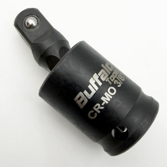 Buffalo Tools 3/8 Drive Impact  Universal Joint Wobble, Swivel, Extension for Sockets Wrenches 360 Degree