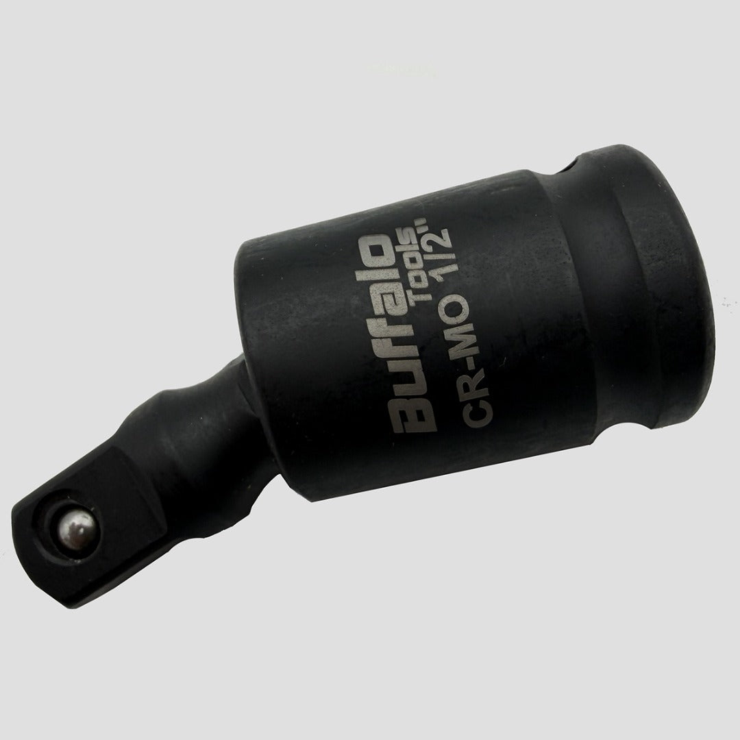 Buffalo Tools 1/2 Drive Impact  Universal Joint Wobble, Swivel, Extension for Sockets Wrenches 360 Degree