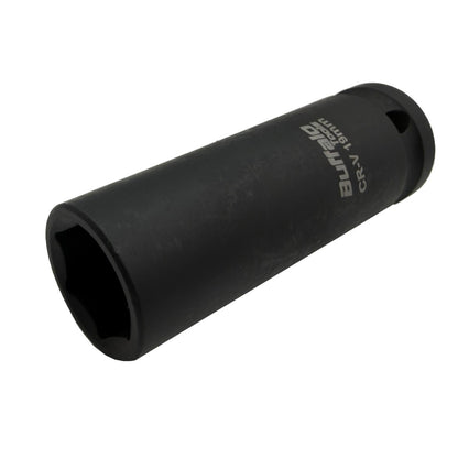 Buffalo Tools 19mm Deep Impact Socket 1/2 Drive Heavy Duty High Torque Chrome Vanadium Steel Drive 6 point