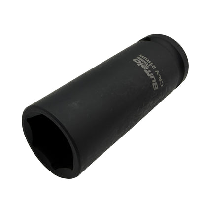 Buffalo Tools 21mm Deep Impact Socket 1/2 Drive 6 Point Metric long Single Hex