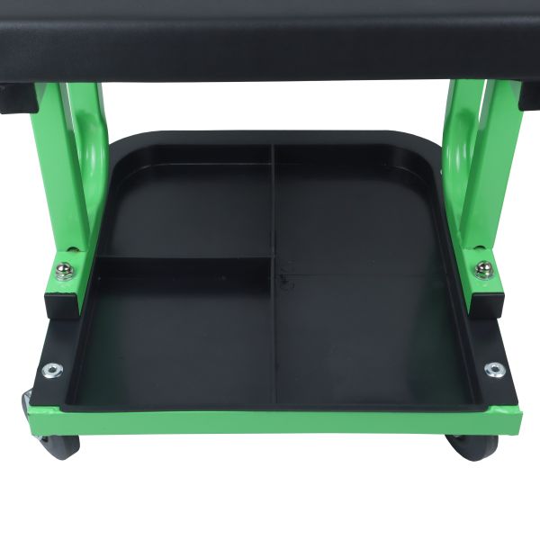 US PRO Mechanics Rolling Stool Work Seat Garage Workshop Stool with Storage