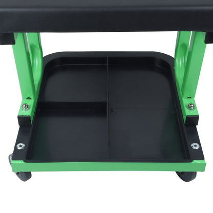 US PRO Mechanics Rolling Stool Work Seat Garage Workshop Stool with Storage
