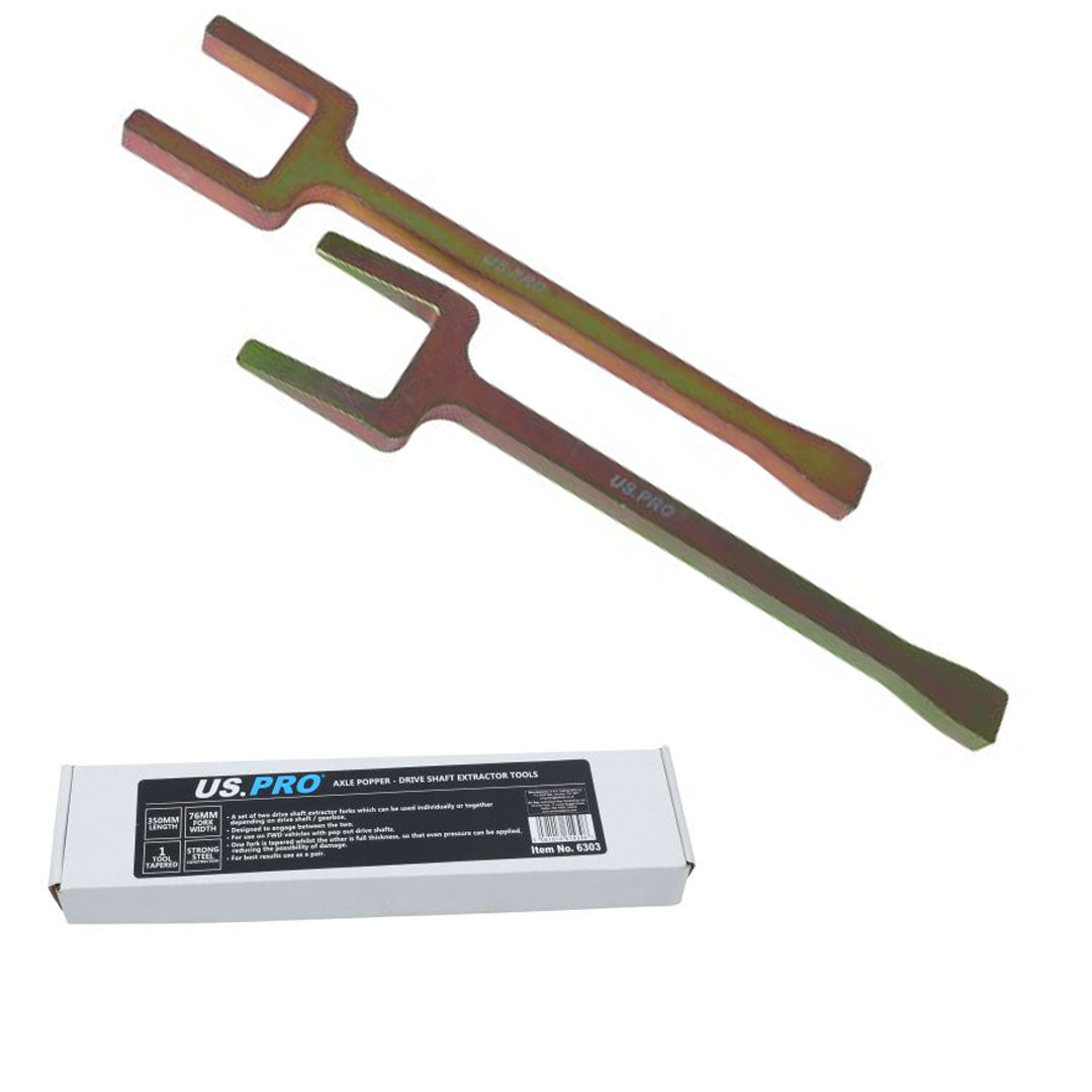 US PRO 2pc Axle Popper Drive Shaft Extractor Tool Forks Set Remover