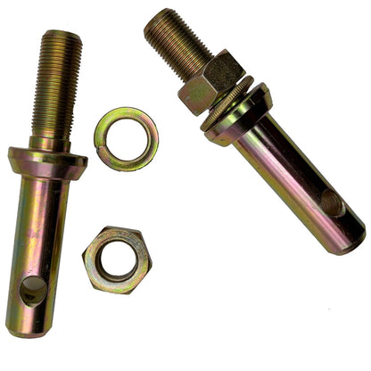 2pc Lower Link Implement Pin CAT 1 22mm ? 3/4 UNF Thread Hitch Mounting Tractors