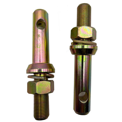 2pc Lower Link Implement Pin CAT 1 22mm ? 3/4 UNF Thread Hitch Mounting Tractors