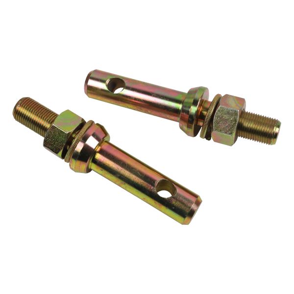 2pc Lower Link Implement Pin CAT 1 22mm ? 3/4 UNF Thread Hitch Mounting Tractors