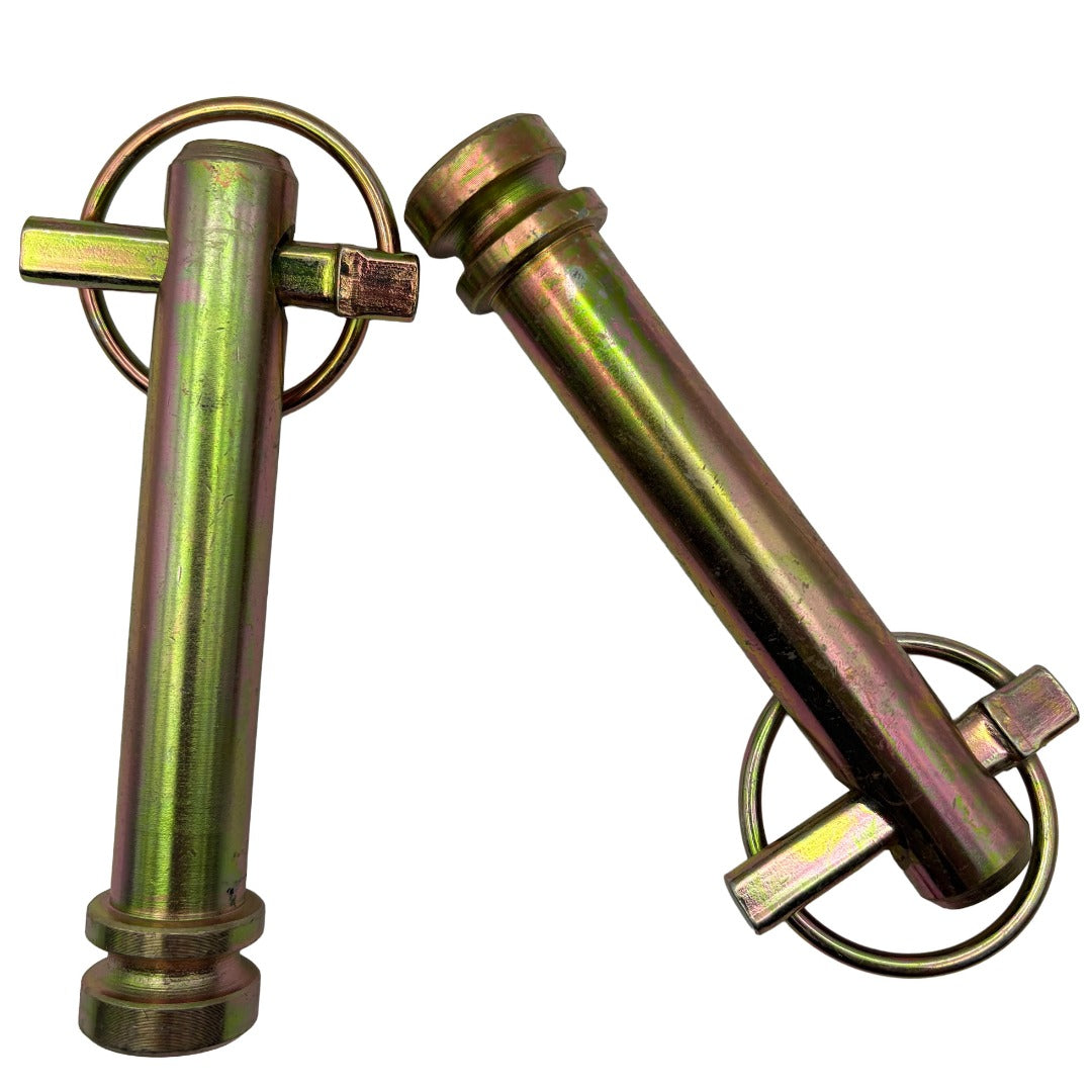 2pc Tractor Top Link Pins19mm (92mm Working Length) Cat 1, including Lynch Pins Toplink