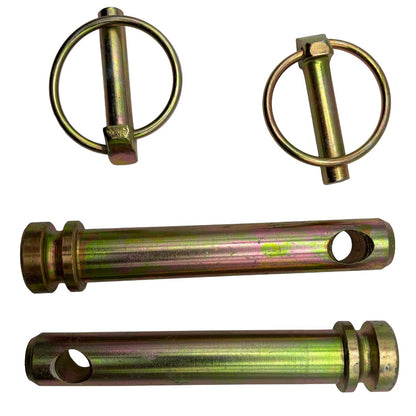 2pc Tractor Top Link Pins19mm (92mm Working Length) Cat 1, including Lynch Pins Toplink