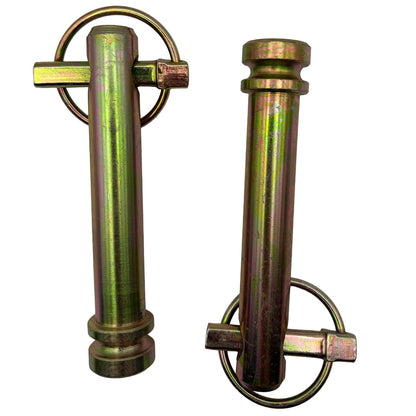 2pc Tractor Top Link Pins19mm (92mm Working Length) Cat 1, including Lynch Pins Toplink
