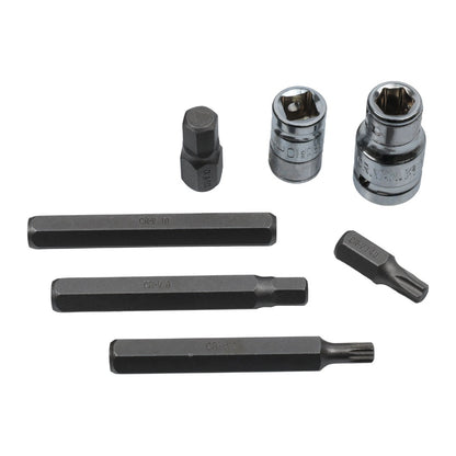 US PRO INDUSTRIAL 40pc Hex Torx Spline Star Socket Bit Set 3/8'' & 1/2'' Drive Bit Holder