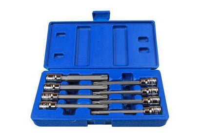 US PRO LONG TORX, STAR BIT SOCKET SET TAMPER PROOF T25 - T60 - Hole Type B1373