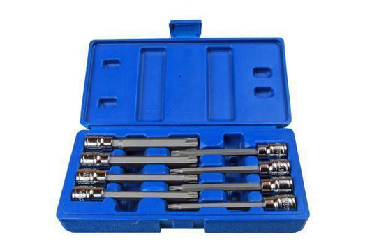 US PRO LONG TORX, STAR BIT SOCKET SET TAMPER PROOF T25 - T60 - Hole Type B1373
