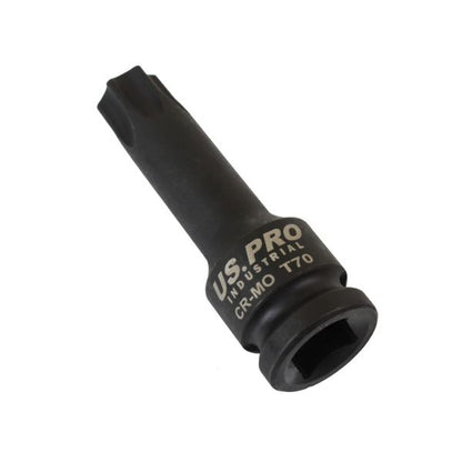 US PRO 1/2'' Dr Impact Torx Star Bit Socket T70 X 78mm trx-star