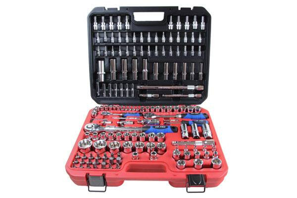 Us Pro by Bergen 155pc Comprehensive Socket Wrench Set 1/4" 3/8" 1/2"Dr B1080